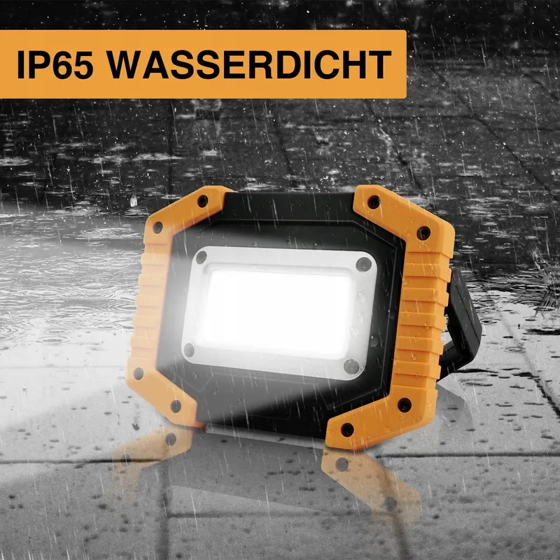 TEKSTAP LED Werklamp Accu 2xCOB 30W 1500LM USB Camping — foto 4