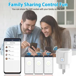 FAYIBUY Smart WiFi Stopcontact 16A Stroommeting App Timer — miniatuur 6