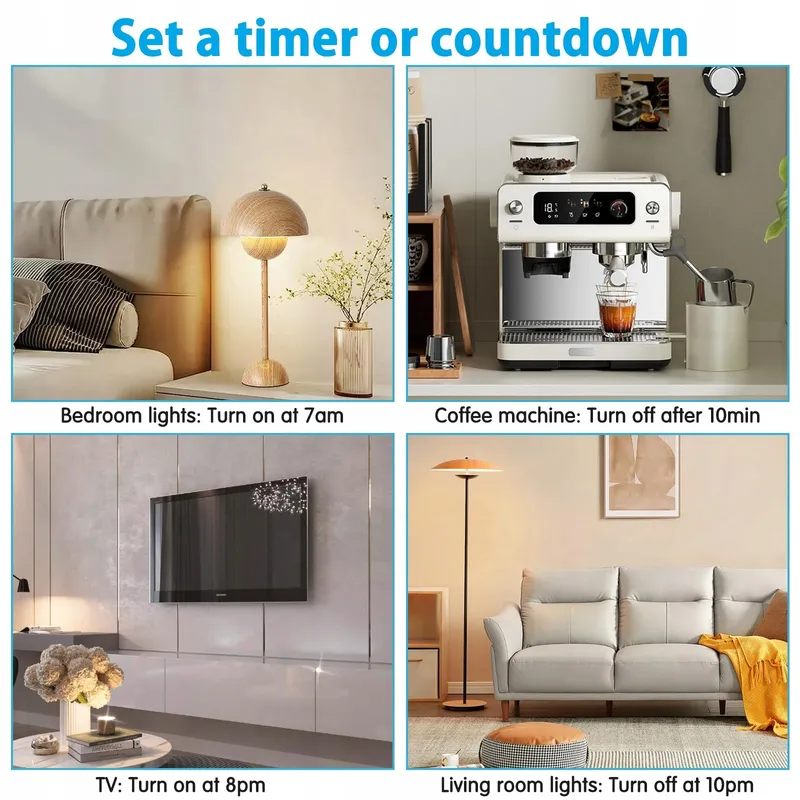 FAYIBUY Smart WiFi Stopcontact 16A Stroommeting App Timer — foto 5