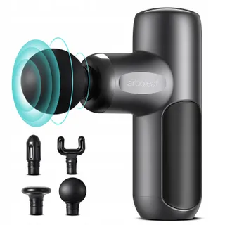 ARBOLEAF Mini Massagepistool 0,39kg 5 Snelheden 4 Koppen Stille Motor — miniatuur 1