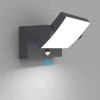 KLIGHTEN LED Buitenlamp 24W Bewegingsmelder IP65 6000K