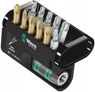 WERA Bit-Check 12 Wood Bit-assortiment 12-delig
