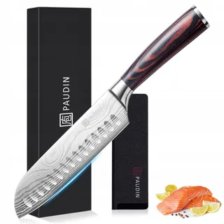 PAUDIN Santokumes 17cm Duits Staal Ergonomisch Handvat Sushi