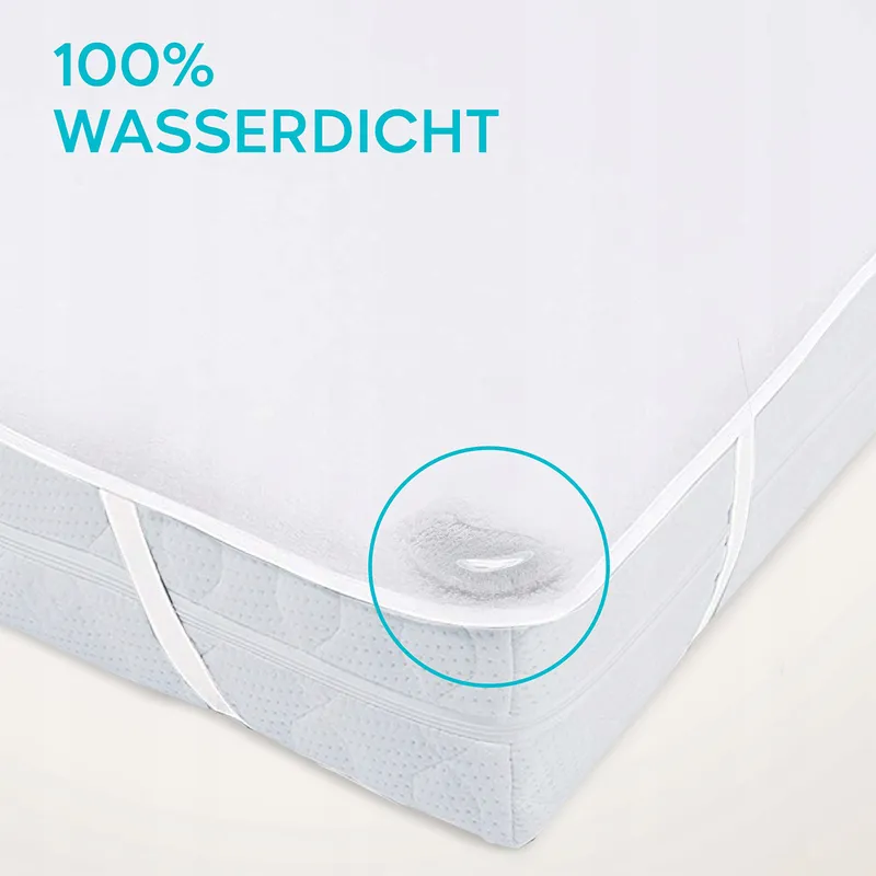 TWINZEN Waterdichte Matrasbeschermer 200x200 Katoen Oeko-TEX — foto 2