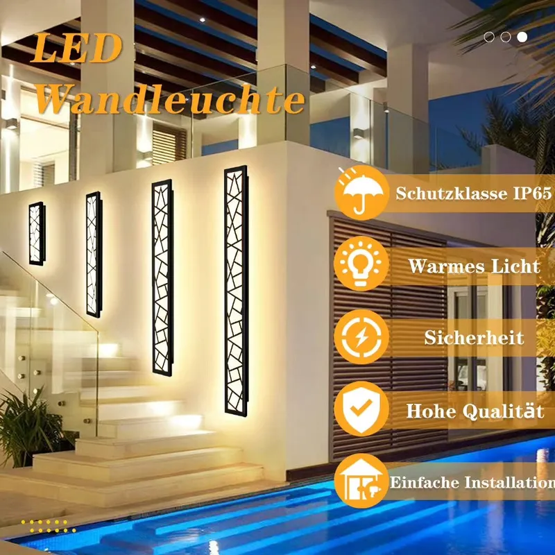 LED Lange Wandlamp IP67 Waterdicht Binnen Buiten 115CM — foto 2