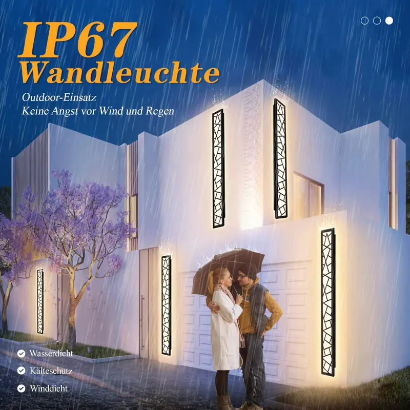 LED Lange Wandlamp IP67 Waterdicht Binnen Buiten 115CM — foto 4