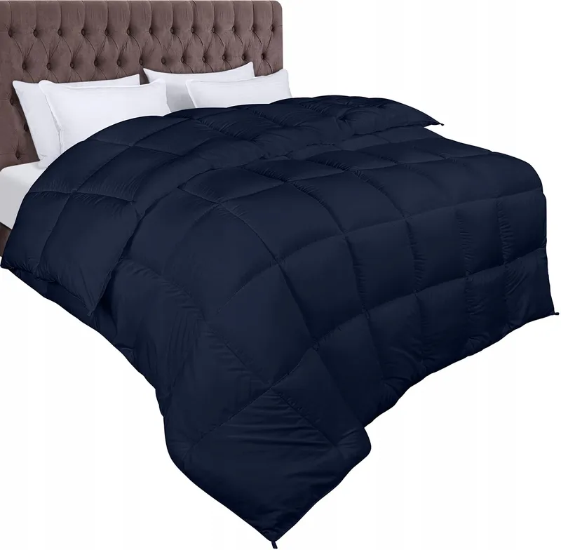 UTOPIA BEDDING Dekbed 200x200cm 370GSM Ademend Marineblauw — foto 1
