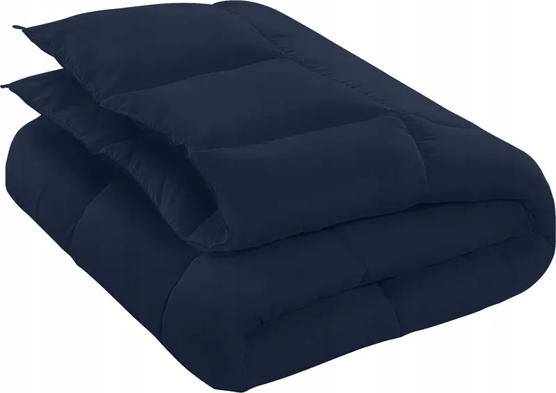 UTOPIA BEDDING Dekbed 200x200cm 370GSM Ademend Marineblauw — foto 4