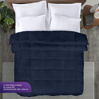 UTOPIA BEDDING Dekbed 200x200cm 370GSM Ademend Marineblauw — miniatuur 6