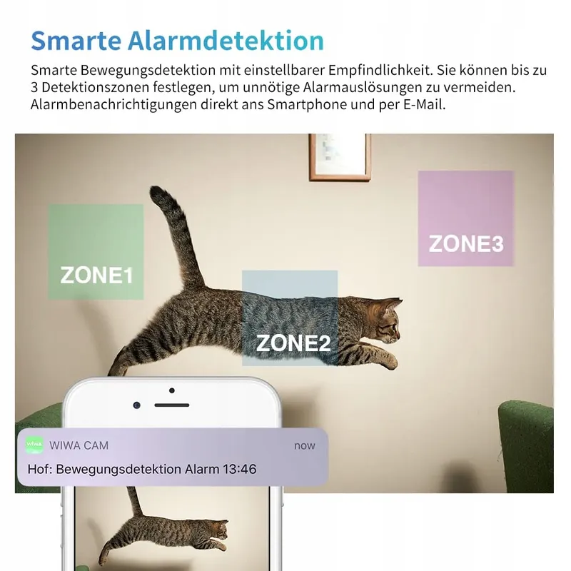 WIWACAM Mini Camera WiFi 4K Ultra HD Accu en App — foto 4