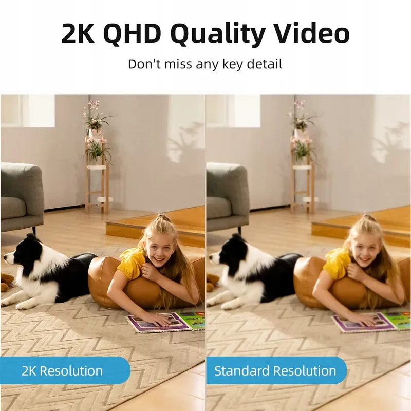 AOSU 2K Binnencamera Babyfoon WiFi 360° Bewegingsdetectie Nachtzicht — foto 3