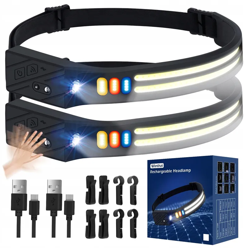 WINTHAI LED Hoofdlamp Ultradun 1500mAh IPX4 Hardlopen — foto 1