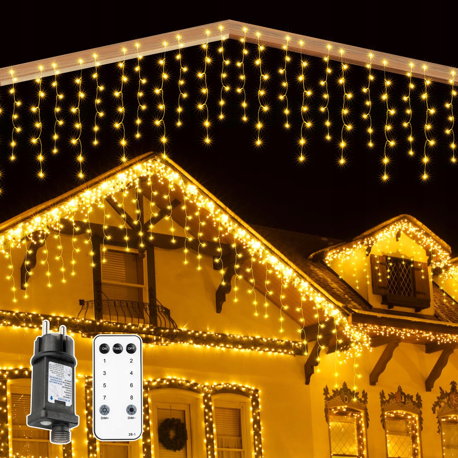 MAGGIFT 10M 400 LED Lichtgordijn Buiten Waterdicht Balkon