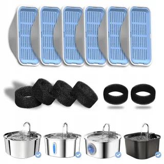 PEKTACO Filters voor Kattenfontein en Hond 6 Stuks — miniatuur 1