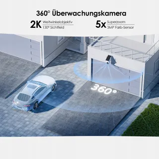 CZEVIEW 2K Solar Buitencamera 360° PTZ Bewegingsmelder — miniatuur 3