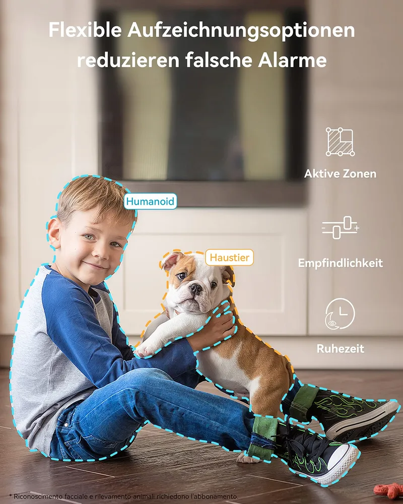 BLURAMS Bewakingscamera Binnen 2K WiFi 360° Nachtzicht Audio — foto 5