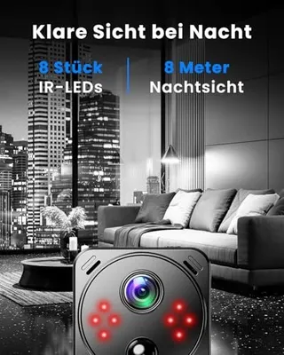 ULEXOR 4K Mini Camera WiFi Binnen PIR Bewegingsdetectie — miniatuur 6