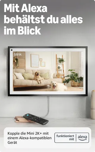BLINK Mini 2K+ Beveiligingscamera Binnen 4x Zoom Nachtzicht Zwart — miniatuur 6