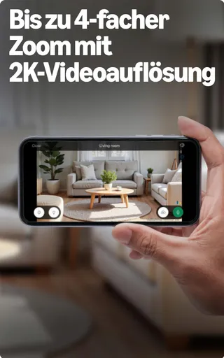 BLINK Mini 2K+ Beveiligingscamera Binnen 4x Zoom Nachtzicht Zwart — miniatuur 2