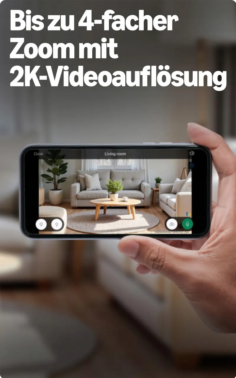 BLINK Mini 2K+ Beveiligingscamera Binnen 4x Zoom Nachtzicht Zwart — foto 2