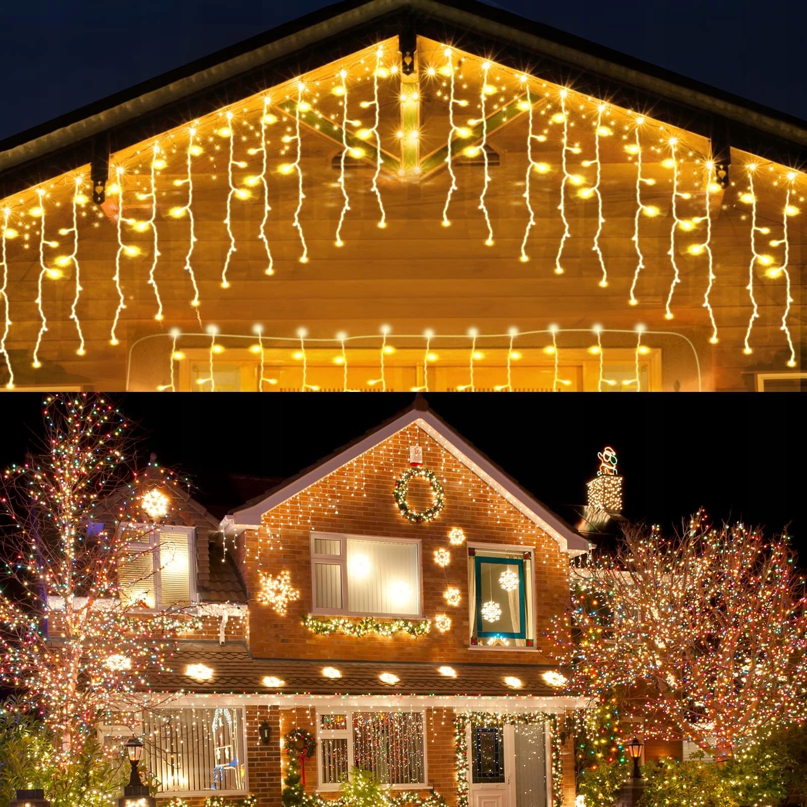 HOSPAOP LED Lichtketting Buiten 400LED 10M Warmwit Kerst