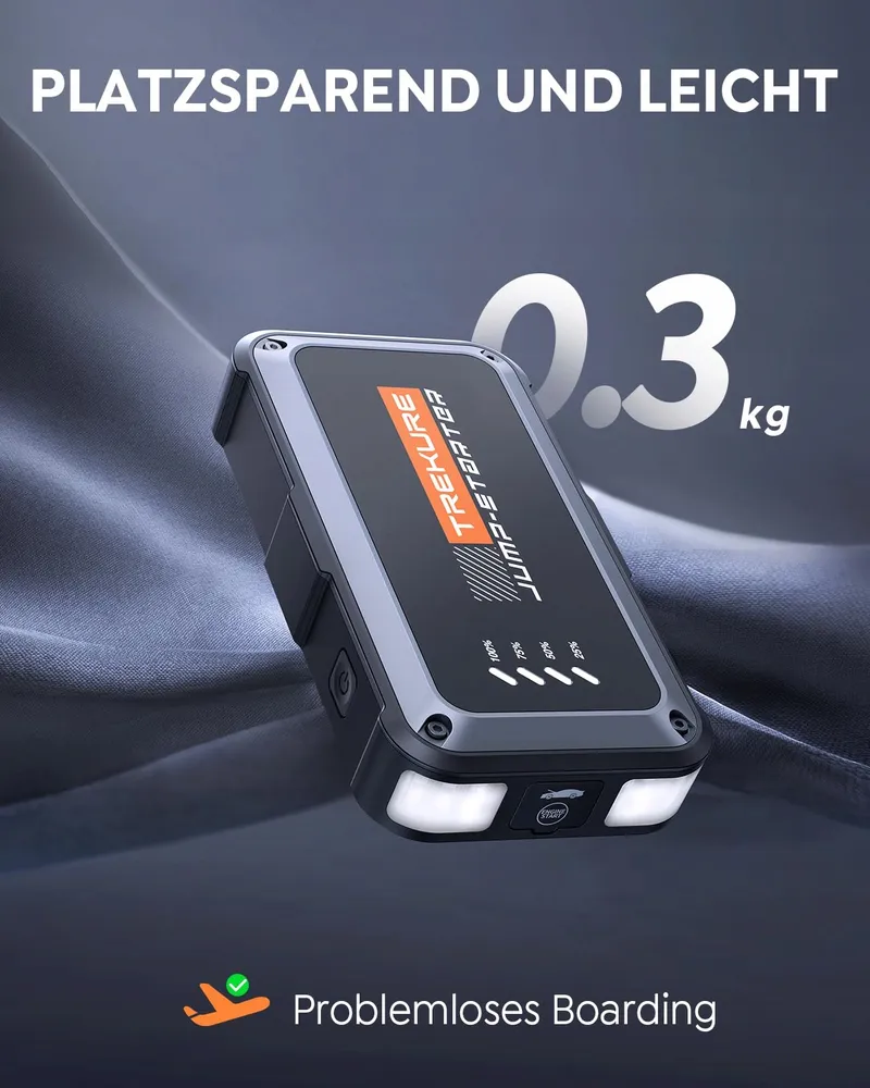 TREKURE Jumpstarter 4000A Benzine Diesel LED Zaklamp — foto 5