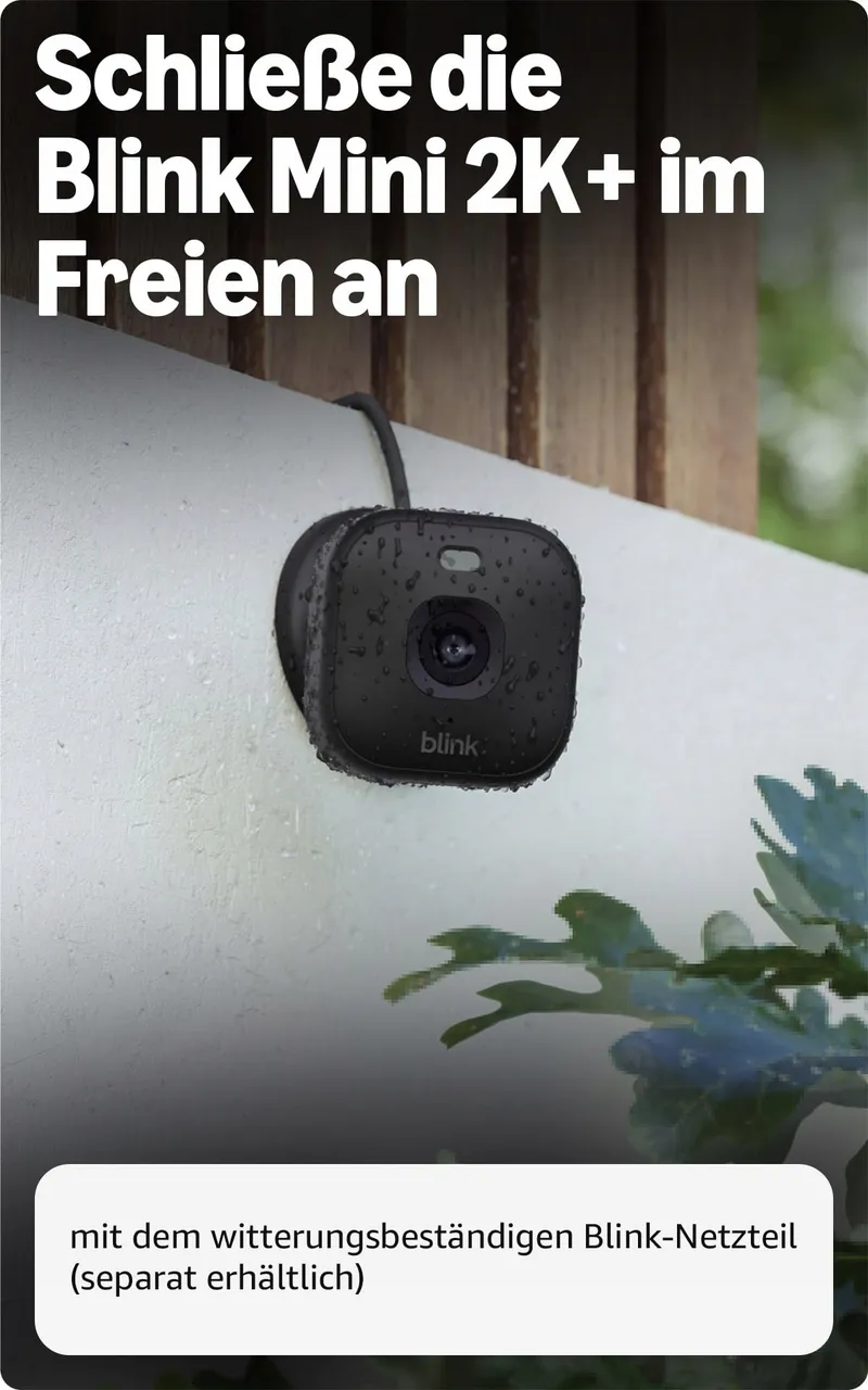 BLINK Mini 2K Camera Set 2 Stuks Zwart Zoom Alexa — foto 5