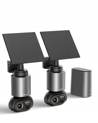BOTSLAB Bewakingscamera Buiten 4K Solar 2 Camera's 32GB 360° WiFi