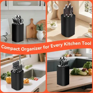 QOOSEA Universele Messenhouder Schaar Organizer Zwart — miniatuur 8