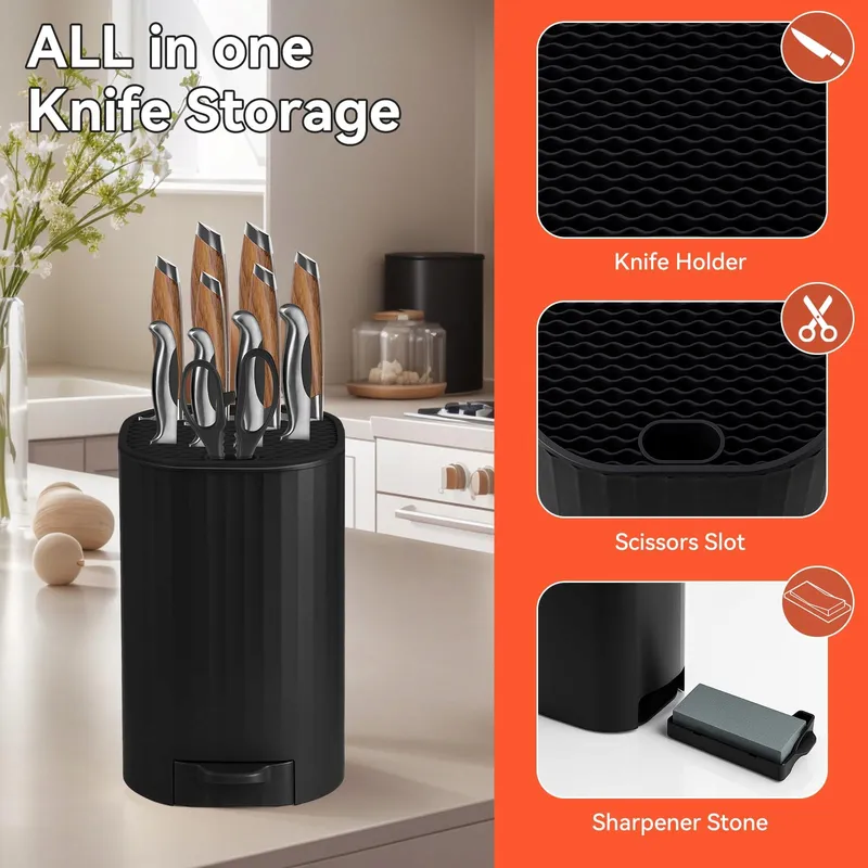 QOOSEA Universele Messenhouder Schaar Organizer Zwart — foto 2