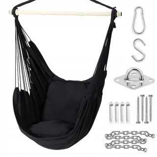 OHUHU Hangstoel XL 2 Kussens Ophangset 150kg