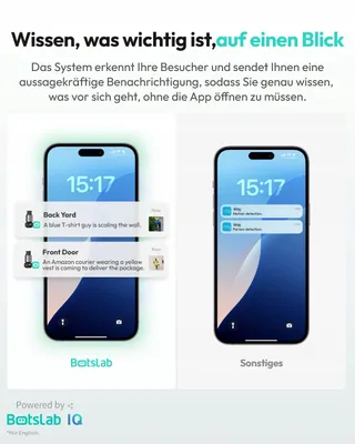 BOTSLAB Buitencamera 4K Solar 32GB 360° UHD Nachtzicht AI Tracking — miniatuur 8