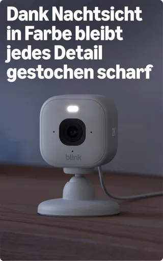 BLINK Mini 2K+ Camera Binnen Zoom 4x Nachtzicht Wit — miniatuur 3