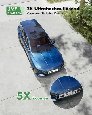 YESYAMO Set 2 Buitencamera's 2K Solar WiFi 24GHz PTZ 360° — miniatuur 5