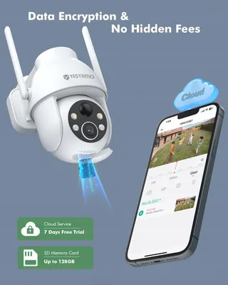 YESYAMO Set 2 Buitencamera's 2K Solar WiFi 24GHz PTZ 360° — miniatuur 8