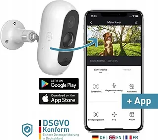 PETTEC Draadloze Huisdiercamera App Honden Katten — miniatuur 3
