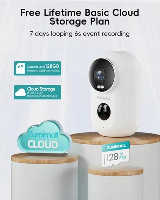 ZUMIMALL Buitencamera 2K Draadloos IP66 PIR Bewegingsdetectie — miniatuur 6