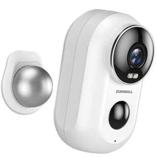 ZUMIMALL Buitencamera 2K Draadloos IP66 PIR Bewegingsdetectie — miniatuur 1