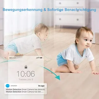 AMOROM Binnencamera 360 2K Alexa WiFi 2,4GHz 2 Stuks — miniatuur 5