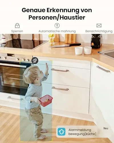 IEGEEK Binnencamera 2K 360° WiFi Bidirectioneel Audio Nachtzicht Alexa — foto 4