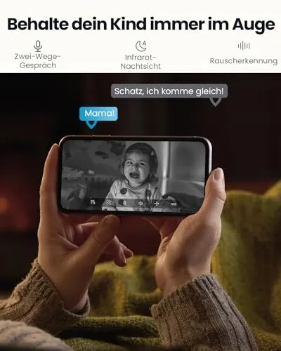 IEGEEK Binnencamera 2K 360° WiFi Bidirectioneel Audio Nachtzicht Alexa — foto 6