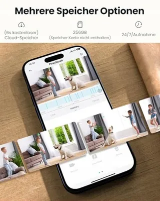 IEGEEK Binnencamera 2K 360° WiFi Bidirectioneel Audio Nachtzicht Alexa — miniatuur 8
