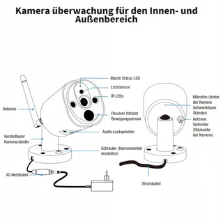 SECUFIRST 2K Extra Camera voor Bewakingsset CWL401W — miniatuur 4