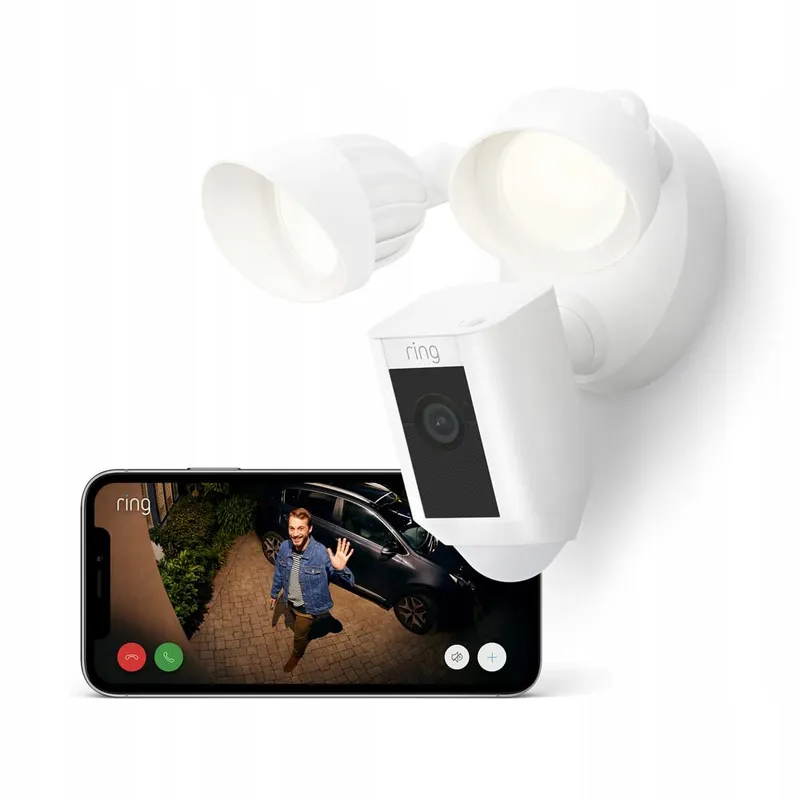 RING Buitencamera HD LED WiFi Nachtzicht Sirene Alexa — foto 1