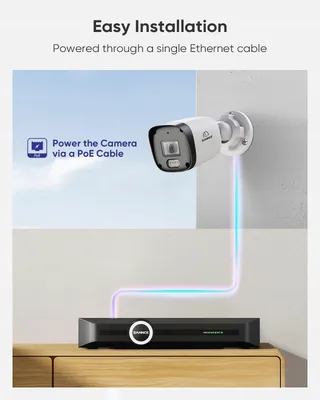 SANNCE PoE Camerasysteem 8CH NVR 4x 2K Waterdicht 1TB — miniatuur 7