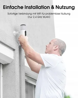 ANRAN Buitencamera 2K 3MP Solar Bewegingssensor 2 Stuks — miniatuur 6