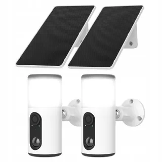 ANRAN Buitencamera 2K 3MP Solar Bewegingssensor 2 Stuks — miniatuur 1