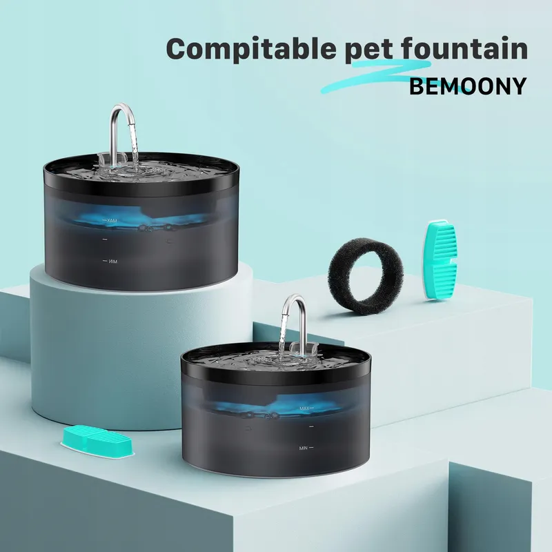 BEMOONY Filters Voor Kattenfontein 6 Koolstof 6 Sponzen 3,2L — foto 2