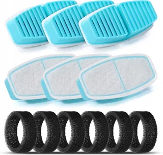 BEMOONY Filters Voor Kattenfontein 6 Koolstof 6 Sponzen 3,2L — miniatuur 1