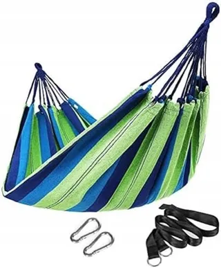 SONGMICS Hangmat Meerdere Personen 210x150cm 300kg Groen Blauw
